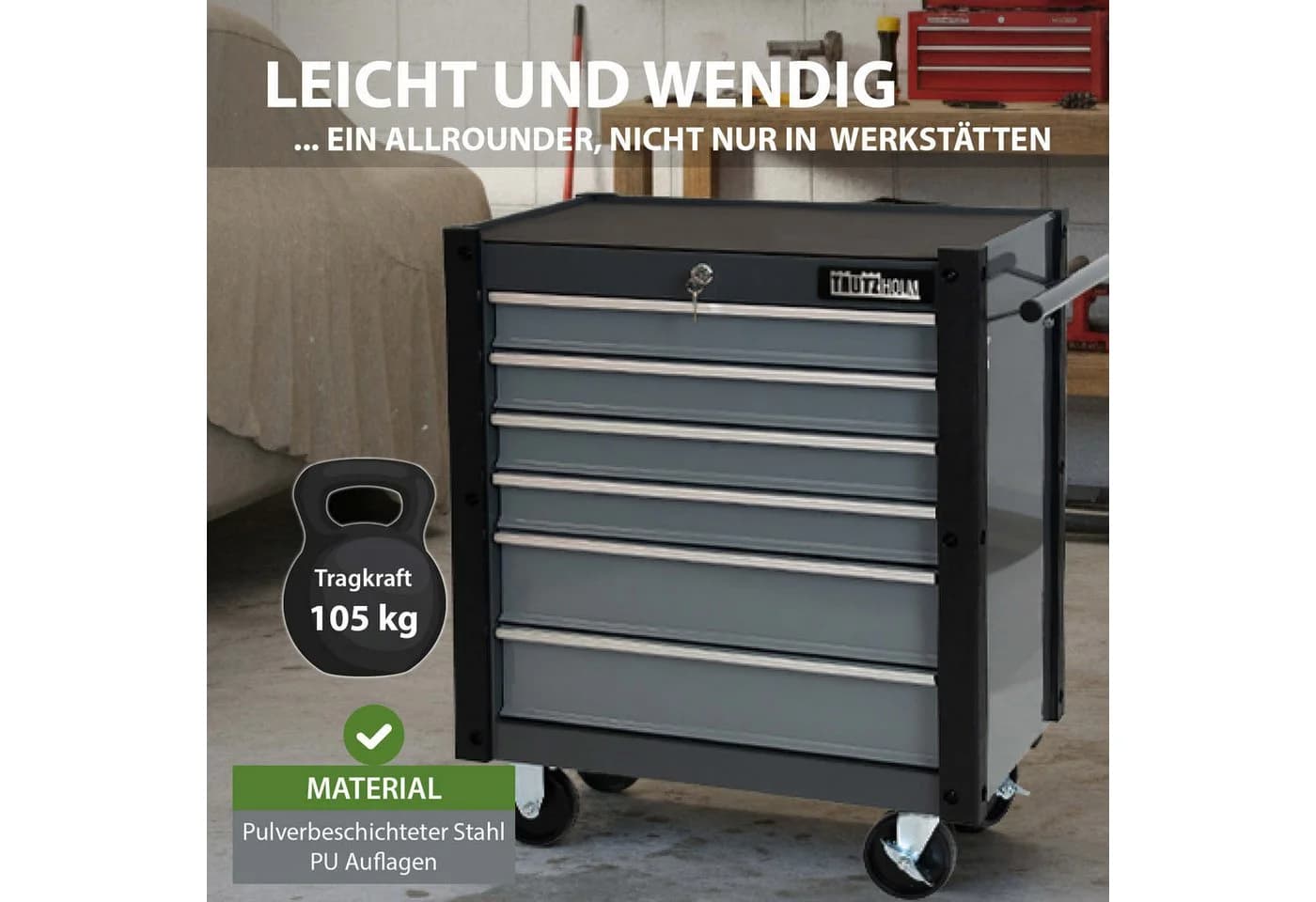TRUTZHOLM Werkstattwagen Trutzi Rollcontainer Werkzeugaufbewahrung