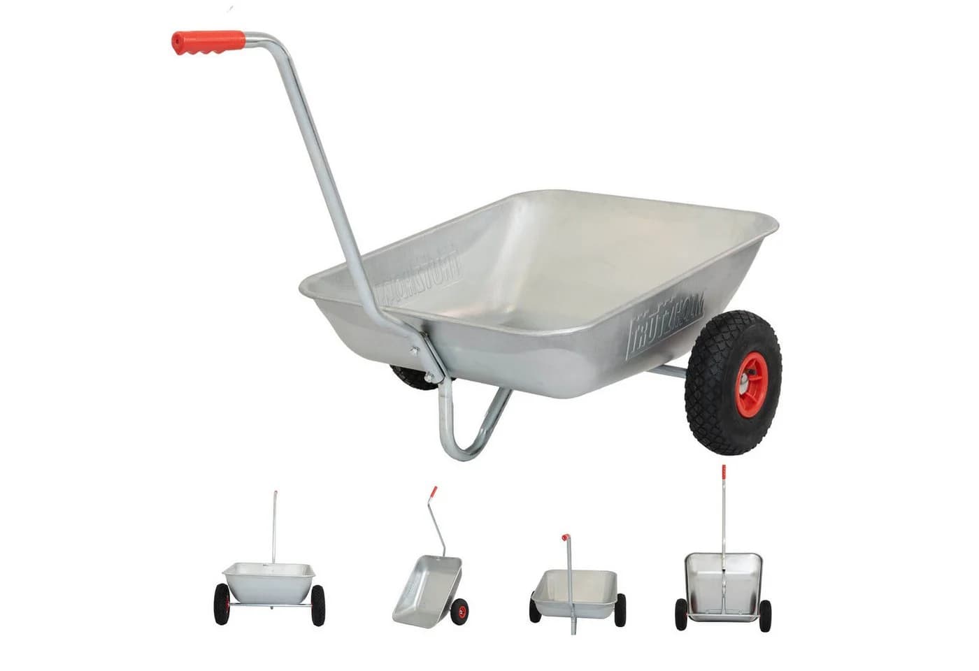 TRUTZHOLM Schubkarre 100 kg 75 L Luftreifen Gartenkarre Einhandkarre - Bild 2