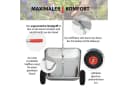 TRUTZHOLM Schubkarre 100 kg 75 L Luftreifen Gartenkarre Einhandkarre Bild 5