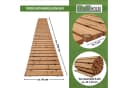 TRUTZHOLM Ausrollbarer Holzpfad Tannenholz Anti-Rutsch Bild 3