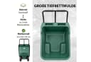 TRUTZHOLM Gartenwagen Schubkarre 250 kg 90 L Kippsicher Grün Bild 5