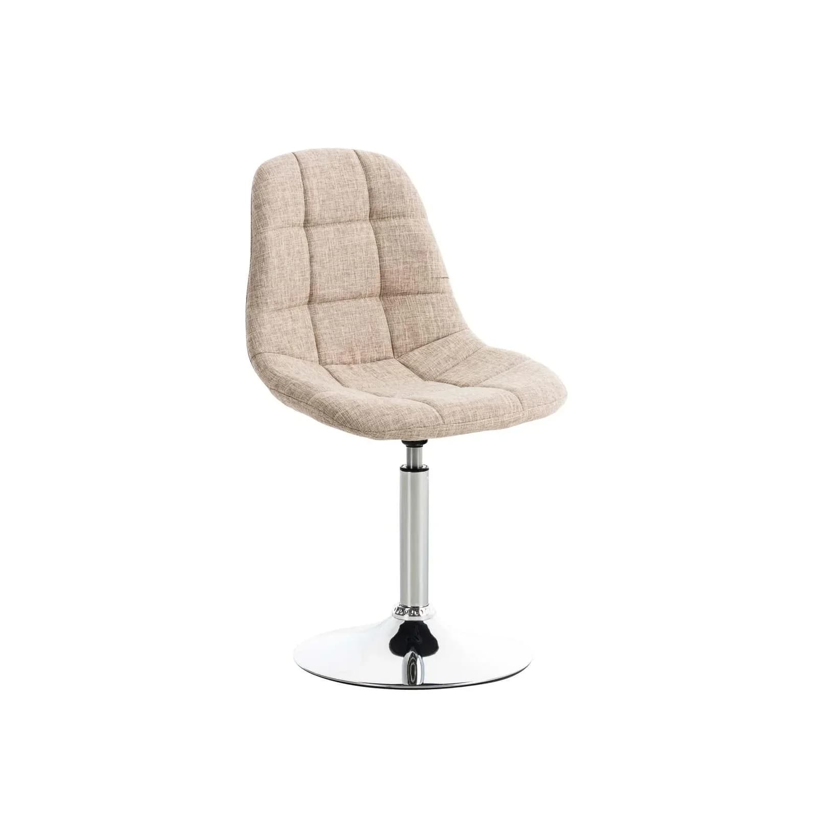 CLP Lounger EMIL Esszimmerstuhl Stoffbezug Drehstuhl Chromoptik