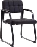CLP Besucherstuhl Canada B Stoff mit Armlehne Schwarz Bild 2