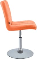 CLP Esszimmerstuhl Ricky Orange Kunstleder drehbar höhenverstellbar Bild 5