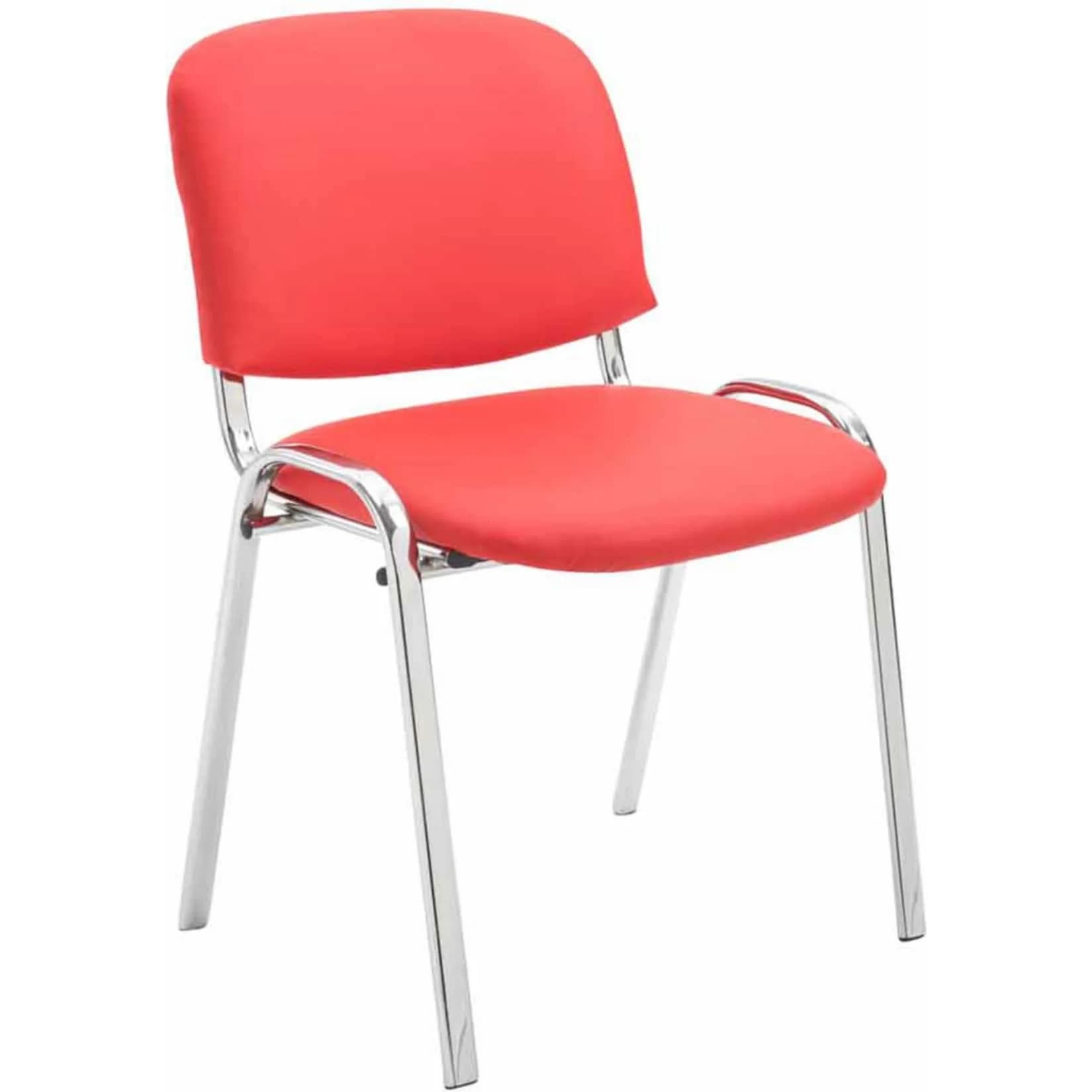 CLP Stapelstuhl Ken Kunstleder Metall Chrom-Optik