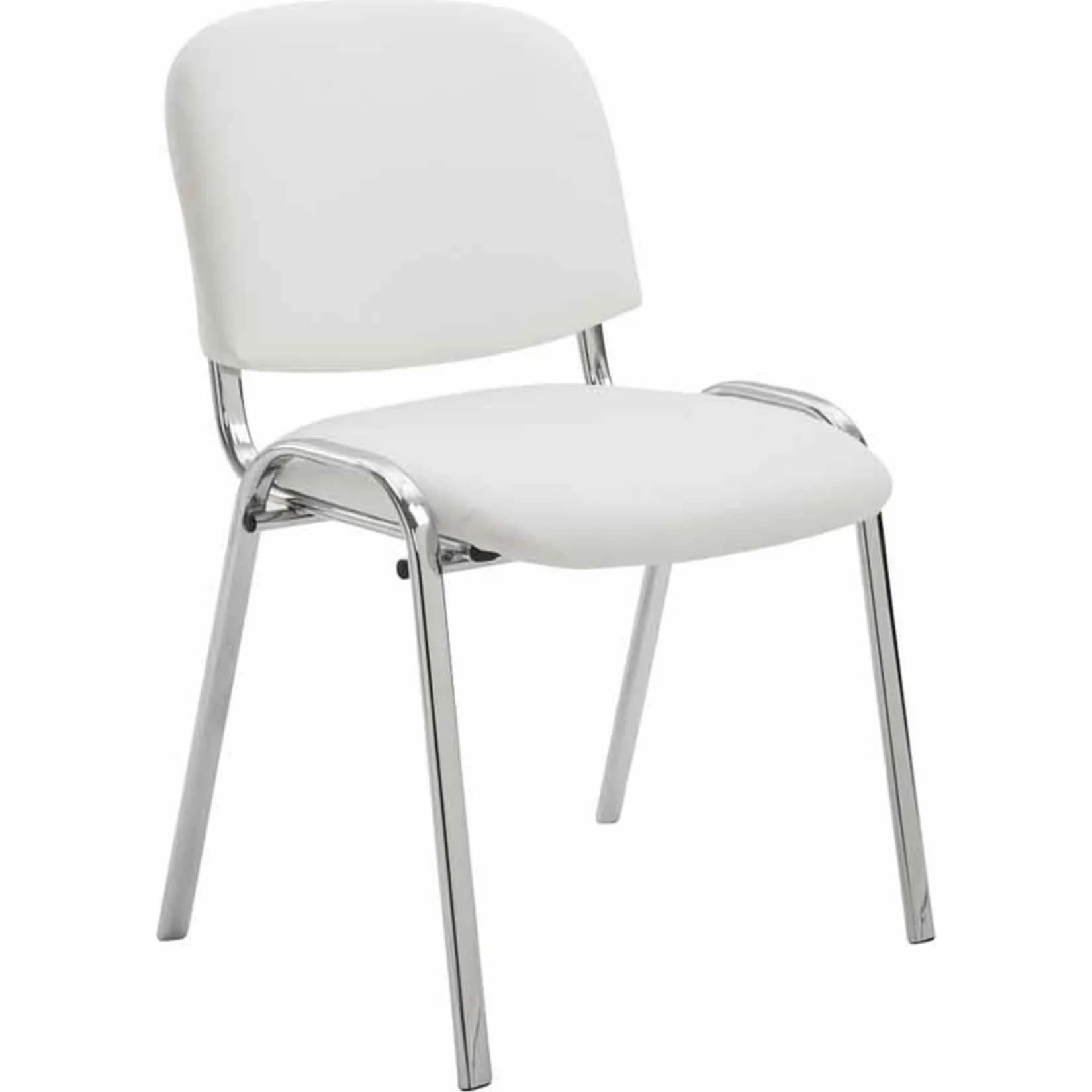 CLP Stapelstuhl Ken Kunstleder Metall Chrom-Optik