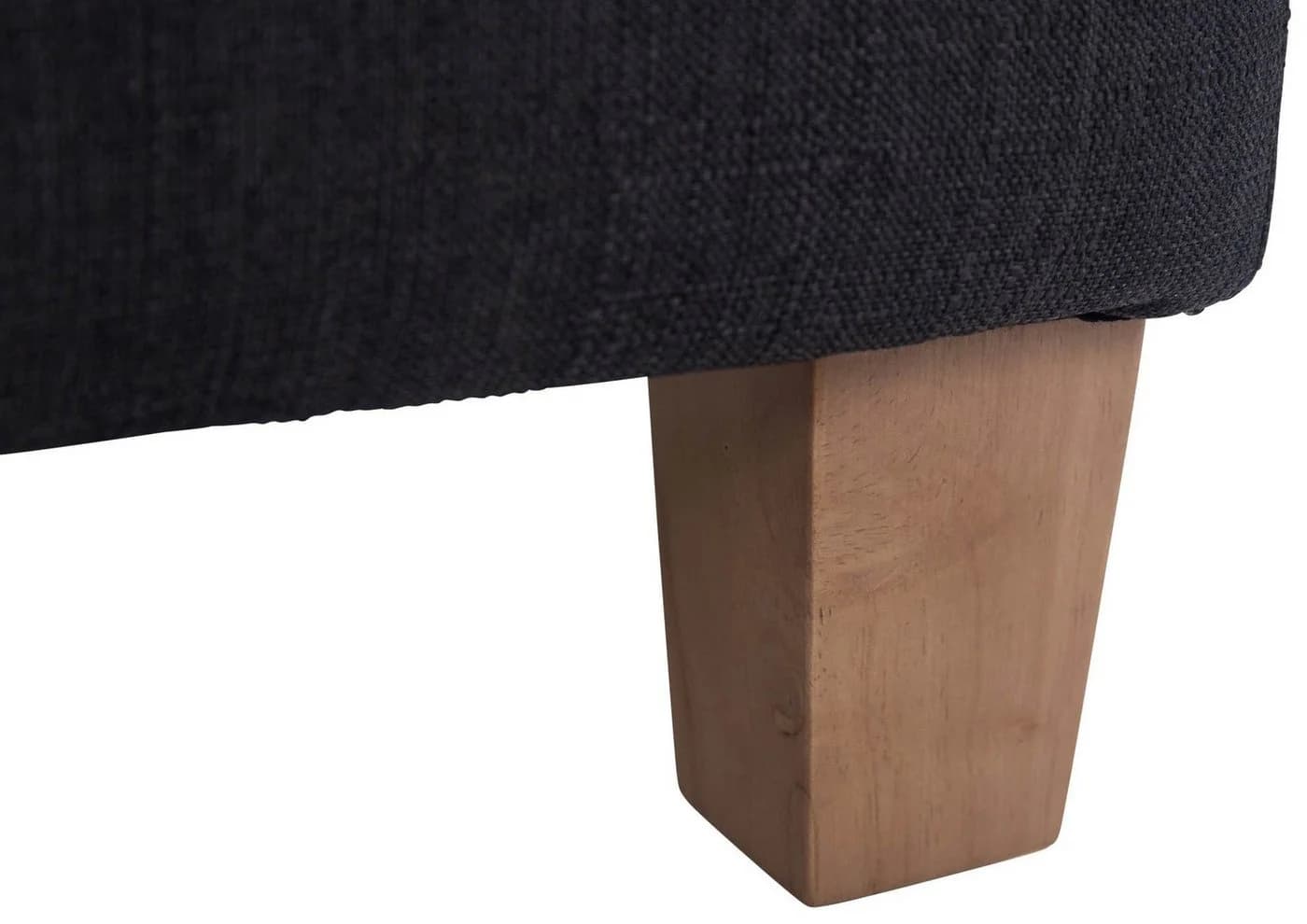 CLP Sitzhocker Pharao Gepolsterter Sitzwürfel Stoff Bezug Helle Holzbeine - Bild 5