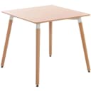 CLP Esstisch Viborg MDF Tischplatte Buchenholzgestell Skandinavisch Bild 1