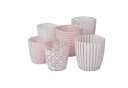 BOLTZE GRUPPE Windlicht Patty 2er-Set Rosa-Weiß Glas Bild 2