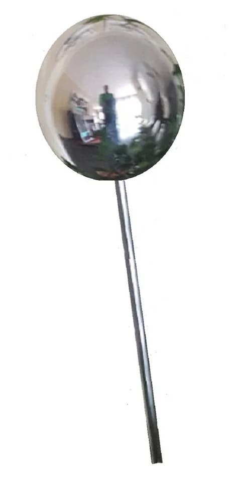 Jürgen Bocker Gartenstecker Rosenkugel Edelstahl Poliert 80 cm Stab - Bild 2