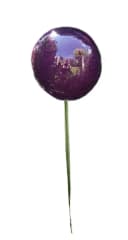 Jürgen Bocker Gartenstecker Rosenkugel Edelstahl Violett 80 cm Stab Bild 2