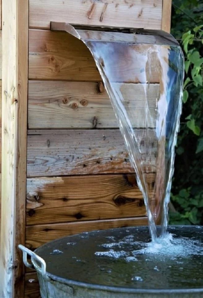 Jürgen Bocker Edelstahl Wasserfall 45 cm mit LED warmweiß - Bild 3