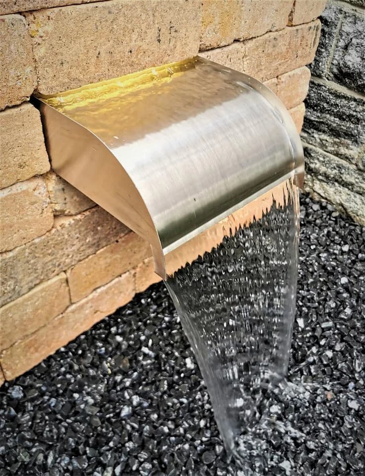 Jürgen Bocker Wasserfall Mambo 30 cm Edelstahl matt mit LED