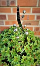 Jürgen Bocker Gartenstecker Skulptur Venedig klein Edelstahl Bild 1