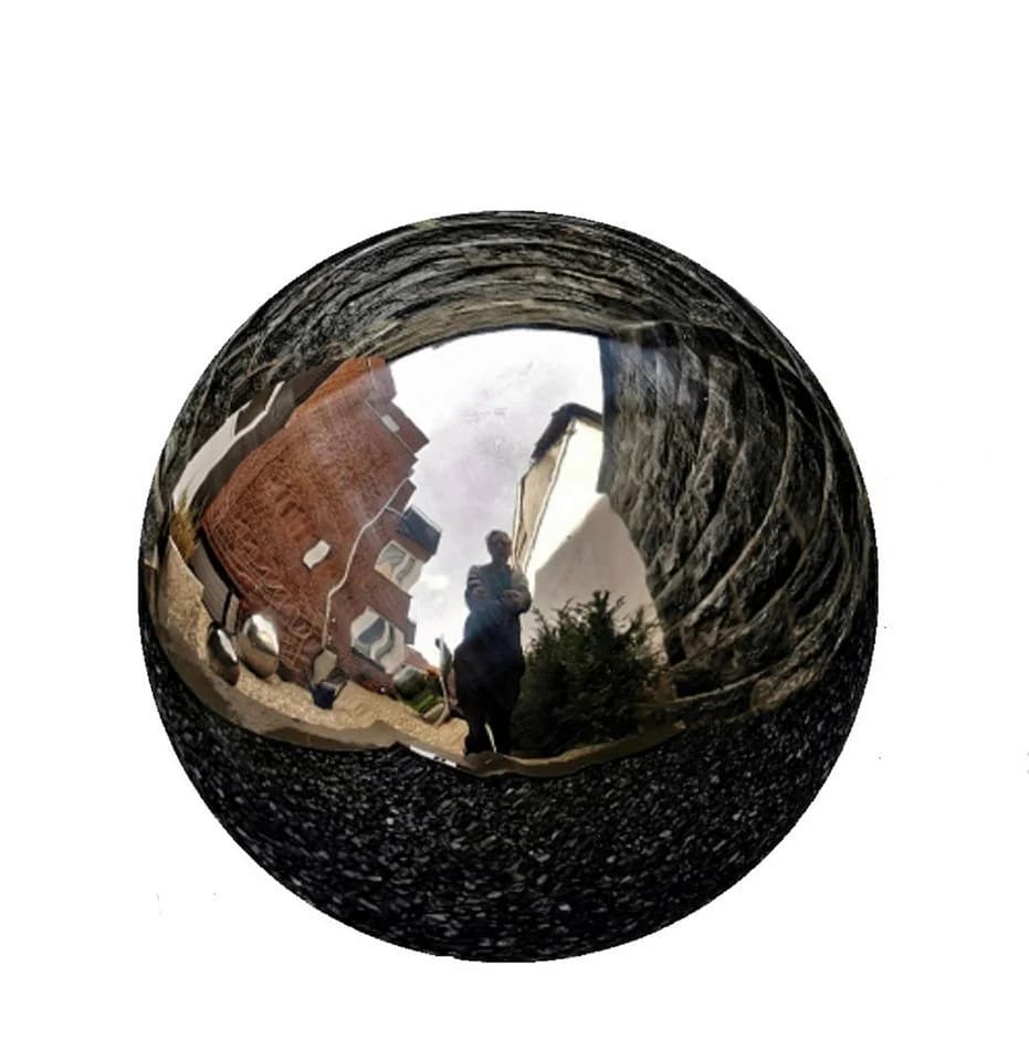 Jürgen Bocker - Gartenambiente Dekokugel Edelstahl schwarz poliert 15-50 cm - Bild 2