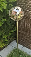 Jürgen Bocker Gartenstecker Rosenkugel Flower Edelstahl matt Bild 1