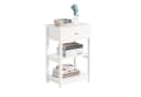 SoBuy Beistelltisch FBT46 Modern Weiß/Schwarz/Hellgrau/Natur Bild 3