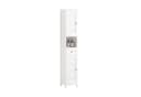 SoBuy Hochschrank FRG236 Weiß Badkommode mit 2 Türen Bild 3