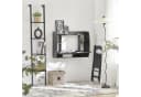 SoBuy Wandtisch mit 1 Ablage Schwarz Modern Bild 1