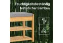 SoBuy Sitzbank FSR47 Bambus Schuhbank mit Schubladen Rustikal Bild 5