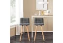 SoBuy Barhocker FST50 2er Set mit Rücklehne Dunkelgrau Bild 4