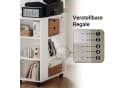SoBuy Druckertisch FBT68 Weiß 7 Ablagen Rollcontainer Bild 5