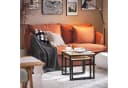 SoBuy Satztisch 2er Set Couchtisch Beistelltisch Natur-Schwarz Bild 3