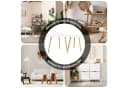 SoBuy Beistelltisch FBT74, 2er Set, Couchtisch, Bambusbeine, Weiß Bild 5