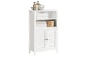 SoBuy Badunterschrank BZR13 Weiß mit Lamellentür und 2 Türen Bild 3