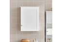 SoBuy Hängeschrank BZR19 Weiß Klassisch Wandschrank mit Tür Bild 3