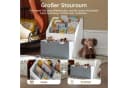 SoBuy Bücherregal KMB17 Kinderregal Weiß-Grau mit Spielzeugtruhe Bild 5