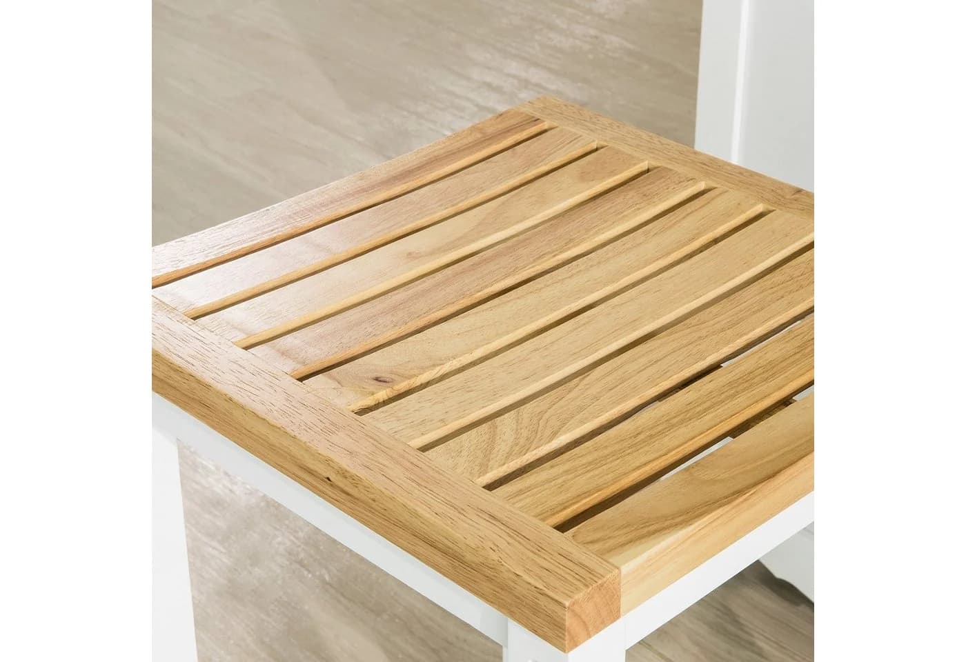 SoBuy Küchenstuhl FST29-WN 2er Set Weiß-Natur Holzstuhl - Bild 5
