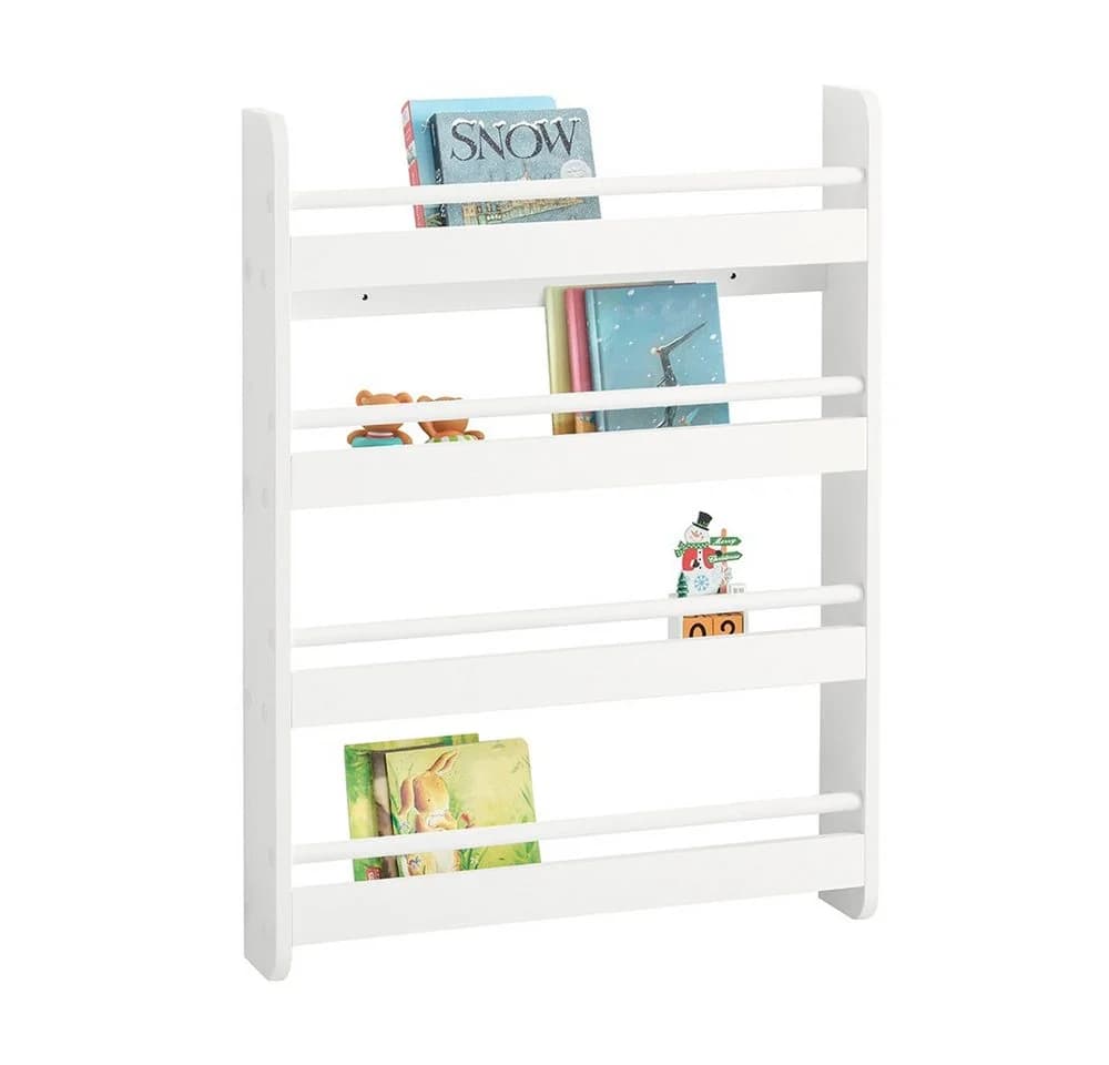 SoBuy Bücherregal KMB08 Weiß mit 4 Ablagen - Bild 2