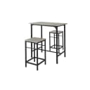 SoBuy Essgruppe OGT10 3-tlg. Grau Metall Bartisch-Set Bild 1
