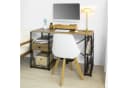 SoBuy Schreibtisch FWT61 Industriell Schwarz Holz Bild 2