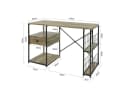 SoBuy Schreibtisch FWT61 Industriell Schwarz Holz Bild 5