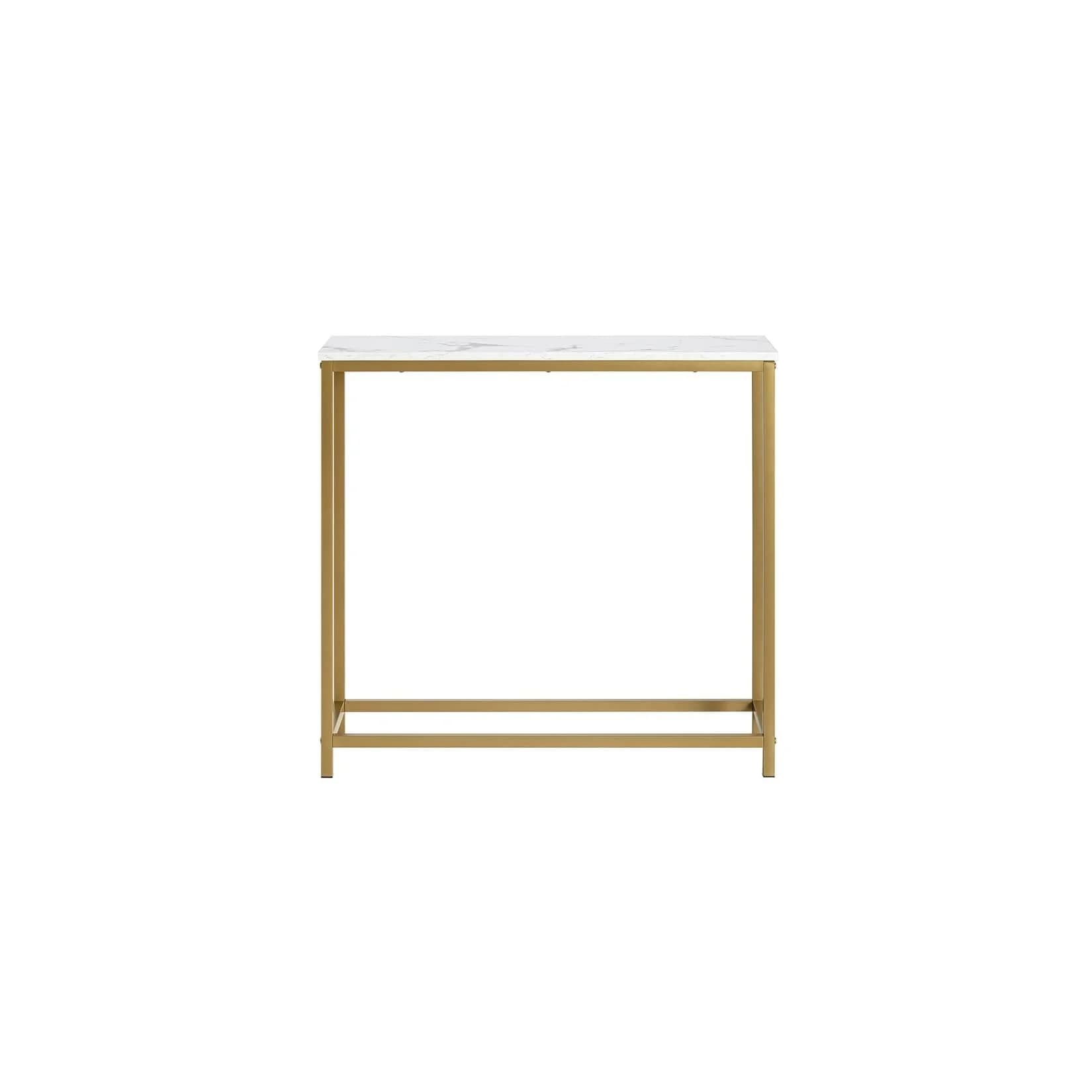 SoBuy Konsolentisch FSB29 Vintage Gold Marmor