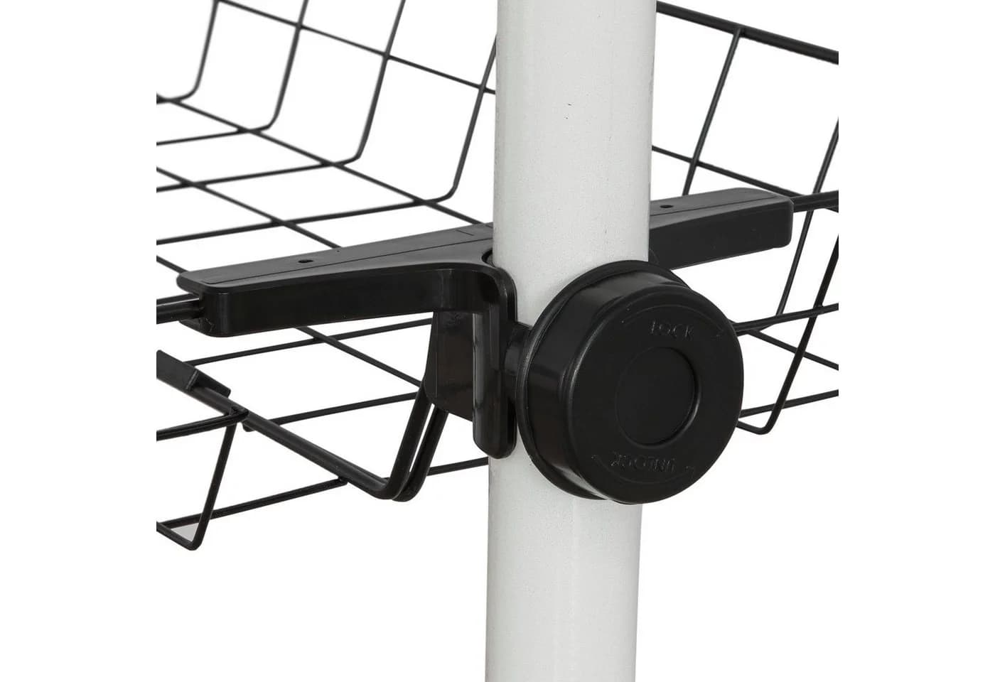 SoBuy Aufbewahrungskorb 2er Set Schwarz für Teleskop Garderobe - Bild 5