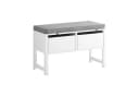 SoBuy Sitzbank FSR88 Weiß mit 2 Schubladen Bild 3