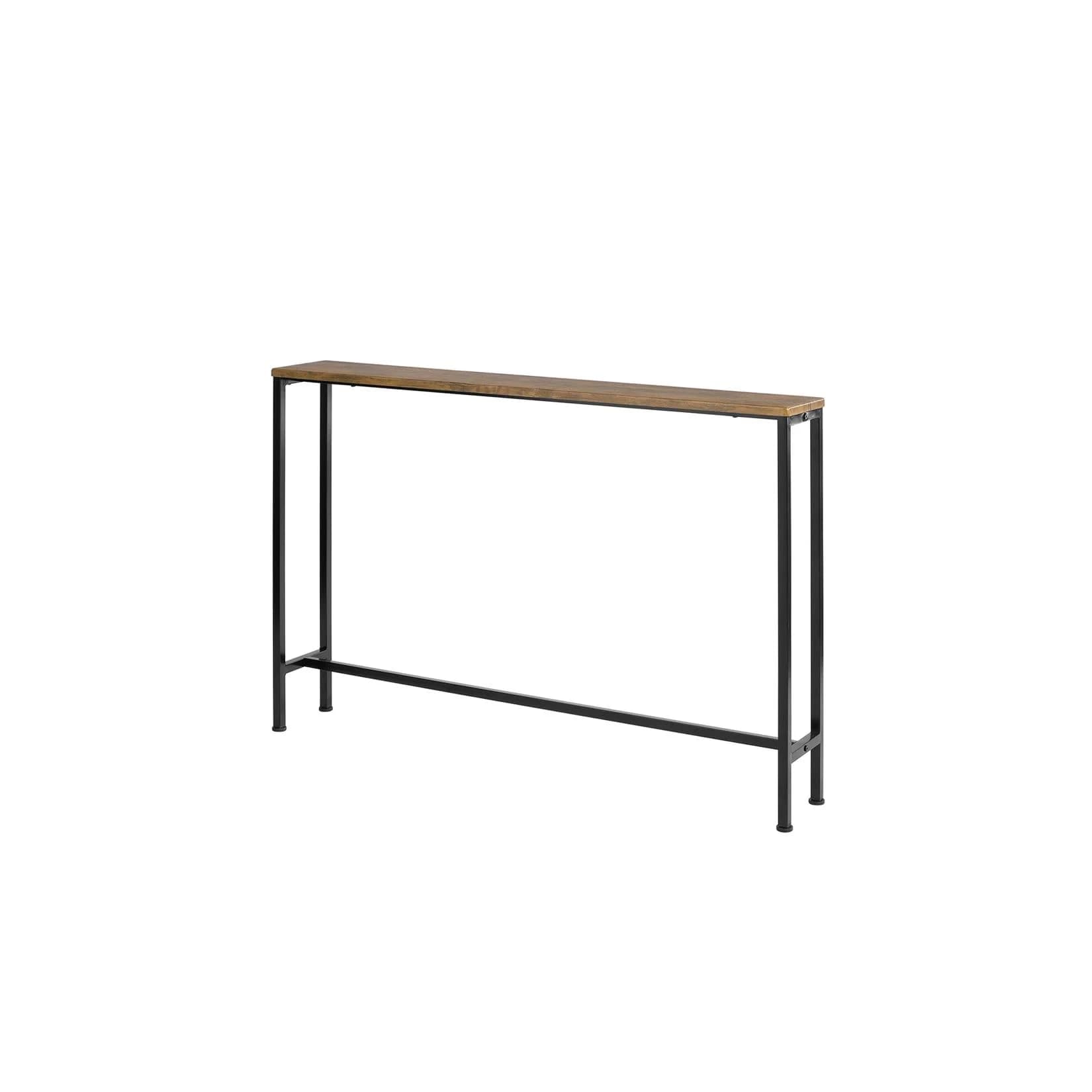SoBuy Konsolentisch FSB19-XL Vintagebraun-Schwarz Industriell