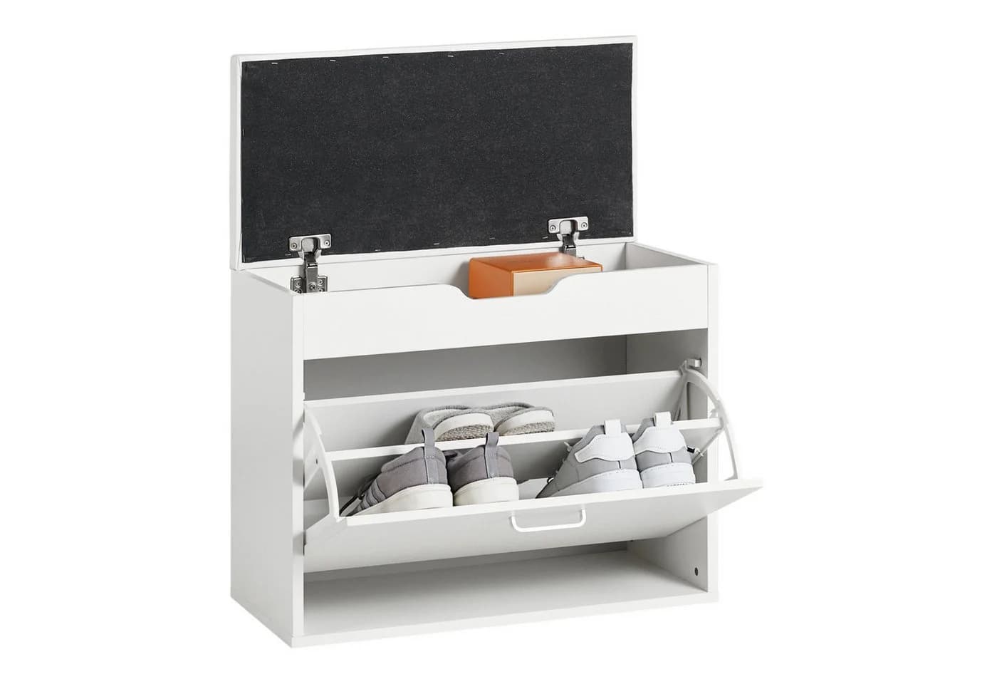 SoBuy Schuhkipper FSR95 Sitzbank mit Stauraum und gepolstertem Kissen - Bild 2