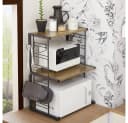 SoBuy Küchenregal KCR08 3 Ablagen Metall Braun-Schwarz Bild 5