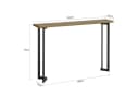 SoBuy Konsolentisch FSB50 Schwarz Industrial Design Bild 5