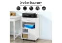 SoBuy Druckertisch FBT106 Weiß mit Schublade und Rollen Bild 2