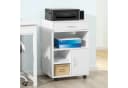 SoBuy Druckertisch FBT106 Weiß mit Schublade und Rollen Bild 5