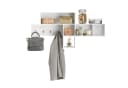SoBuy Wandgarderobe FHK17 mit 5 Fächern und 4 Haken Bild 3