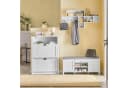 SoBuy Wandgarderobe FHK17 mit 5 Fächern und 4 Haken Bild 4