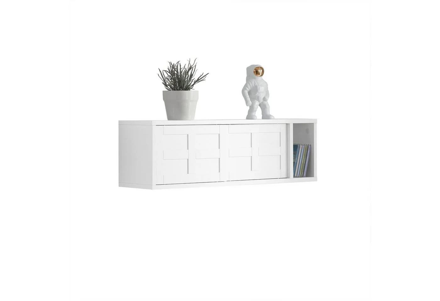 SoBuy Wandgarderobe FHK18, Wandboard 75 cm, Flur, mit Schiebetüren und Fach - Bild 2