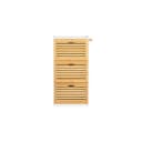 SoBuy Schuhschrank FSR108 Weiß/Natur mit 3 Klappen & 2 Hacken Bild 1
