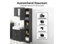 SoBuy Hochschrank FRG236 Dunkelgrau Badmöbel mit Schublade Bild 3